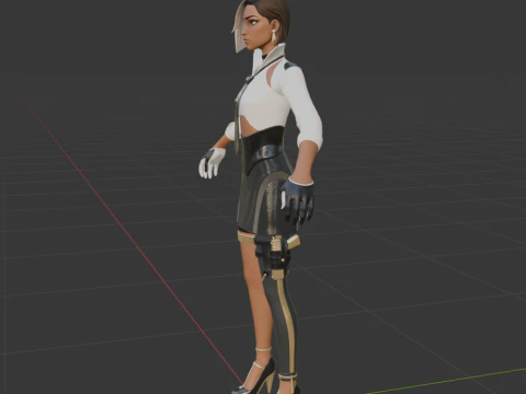 Antonia - Fortnite 3D Model