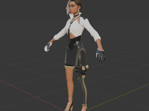Antonia - Fortnite 3D Model