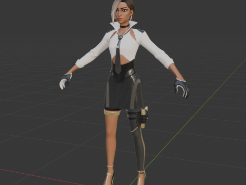 Antonia - Fortnite 3D 模型