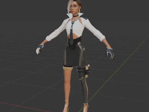 Antonia - Fortnite 3D Model