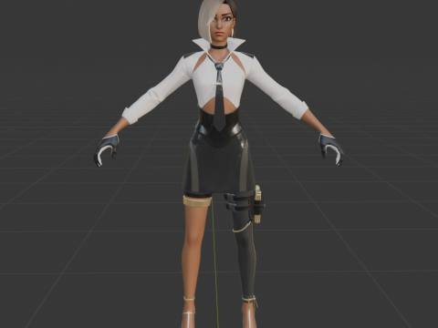 Antonia - Fortnite 3D 模型