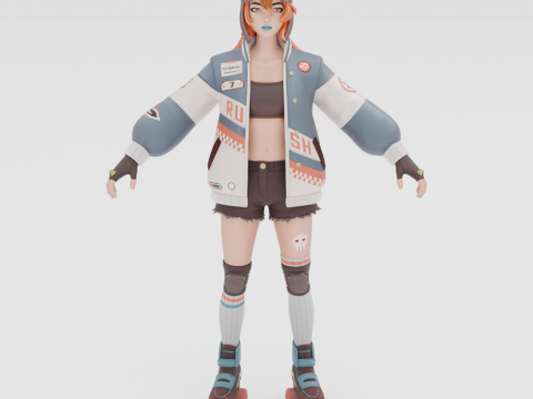 Lina Scorch - Fortnite 3D Modell