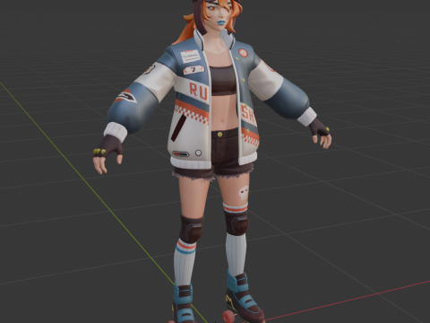 Lina Scorch - Fortnite 3D Model