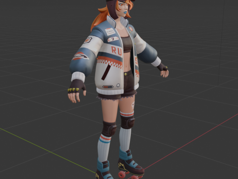 Lina Scorch - Fortnite 3D Model