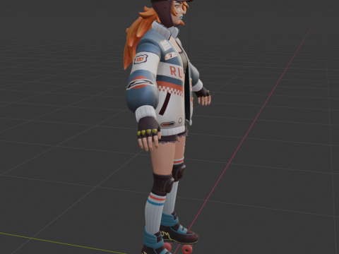 Lina Scorch - Fortnite 3D Model