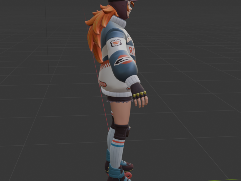 Lina Scorch - Fortnite 3D Model