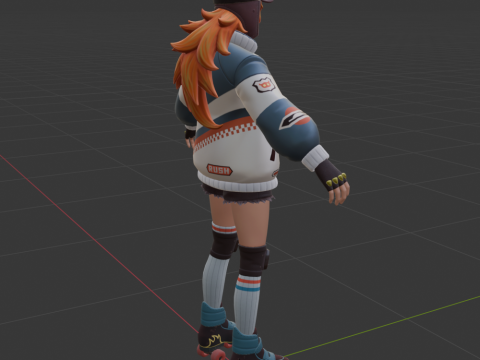Lina Scorch - Fortnite 3D Model