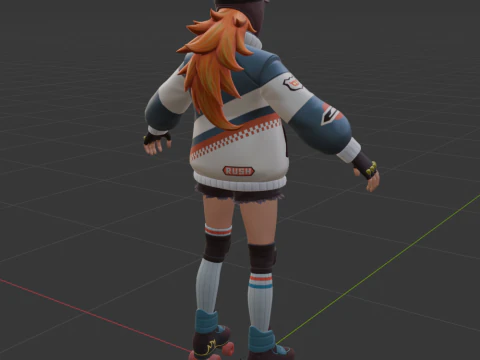Lina Scorch - Fortnite 3D Model