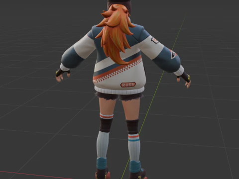 Lina Scorch - Fortnite 3D Model