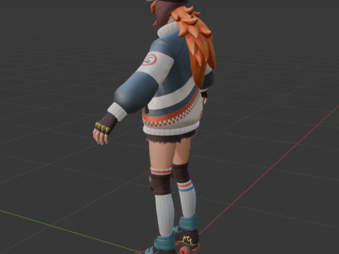 Lina Scorch - Fortnite 3D Model