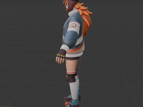 Lina Scorch - Fortnite 3D Model