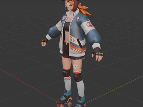 Lina Scorch - Fortnite 3D Model
