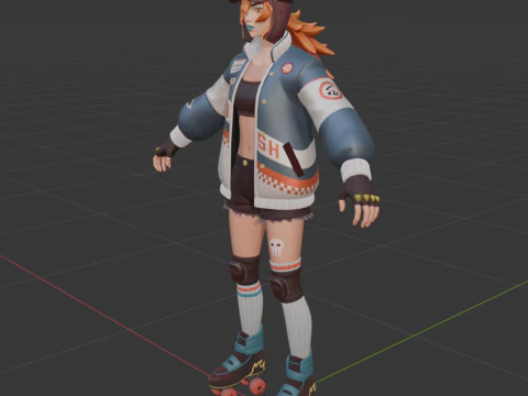 Lina Scorch - Fortnite 3D Model