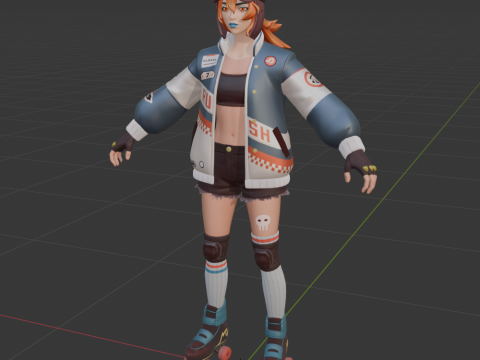 Lina Scorch - Fortnite 3D Model