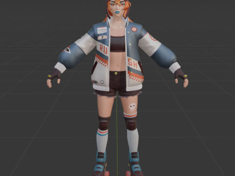 Lina Scorch - Fortnite 3D Model