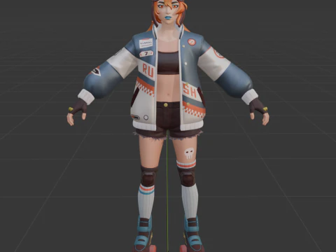 Lina Scorch - Fortnite 3D Model