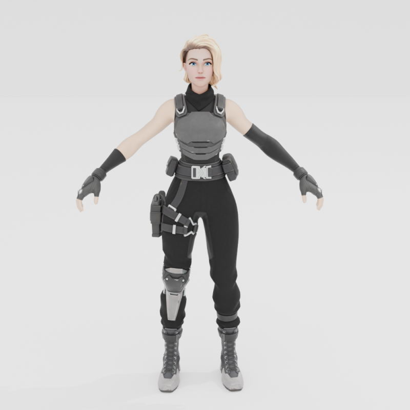 Impact - Fortnite Model 3D .c4d .max .obj .3ds .fbx .stl .blend