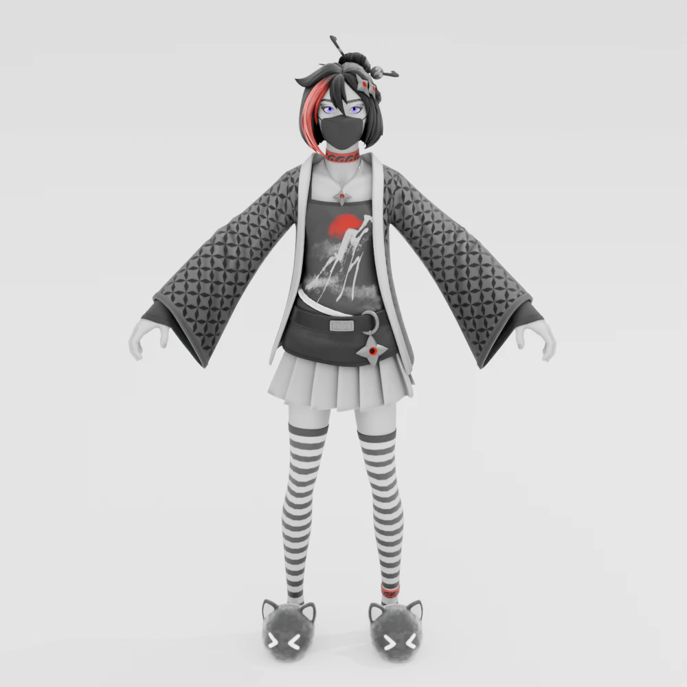 Miyako - Fortnite 3D Model .c4d .max .obj .3ds .fbx .stl .blend 