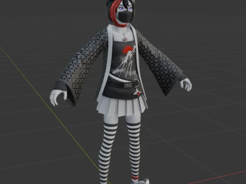 Miyako - Fortnite 3D Model