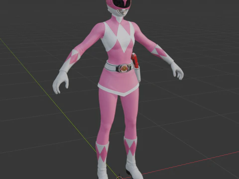Pink Ranger - Fortnite 3D Model