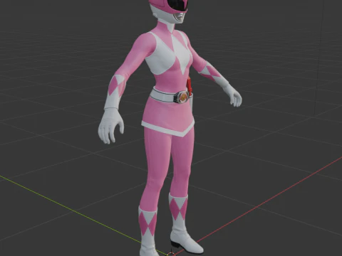 Pink Ranger - Fortnite 3D Model