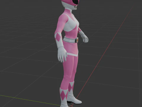 Pink Ranger - Fortnite 3D Model