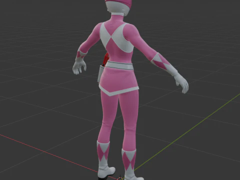 Pink Ranger - Fortnite 3D Model