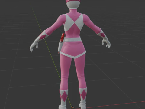 Pink Ranger - Fortnite 3D Model
