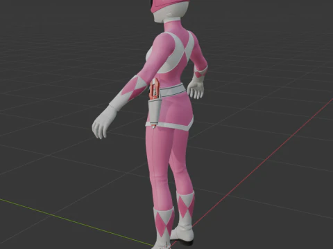 Pink Ranger - Fortnite 3D Model