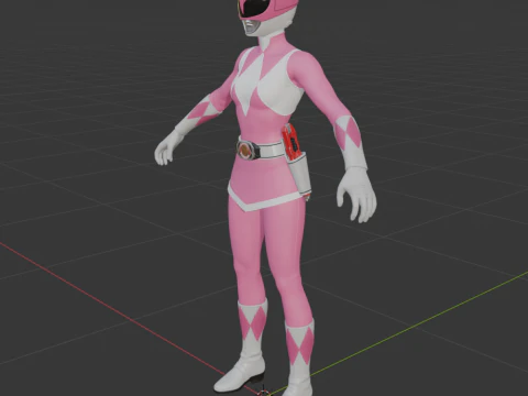 Pink Ranger - Fortnite 3D Model