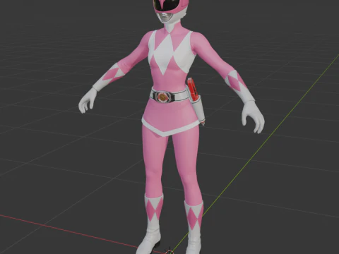 Pink Ranger - Fortnite 3D Model