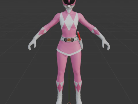 Pink Ranger - Fortnite 3D Model