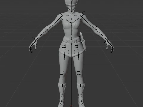 Pink Ranger - Fortnite 3D Model