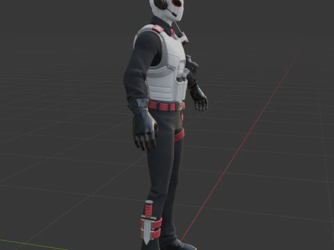 Agent Blanc - Fortnite 3D Model
