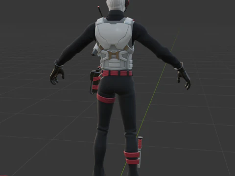 Agent Blanc - Fortnite 3D Model