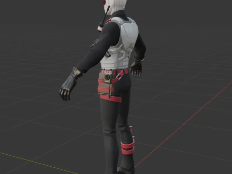 Agent Blanc - Fortnite 3D Model
