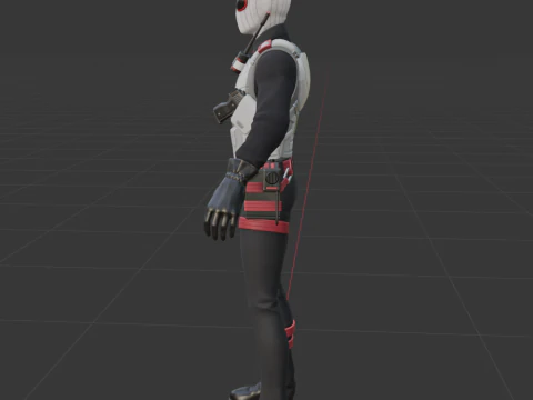 Agent Blanc - Fortnite 3D Model