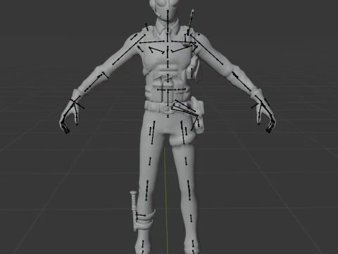 Agent Blanc - Fortnite 3D Model