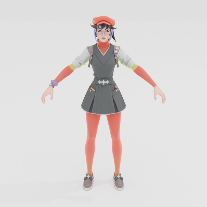 Agent Blanc - Fortnite 3D Model .c4d .max .obj .3ds .fbx .stl .blend 