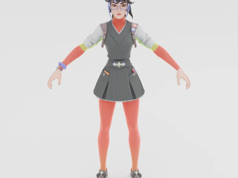 Agente Blanc - Fortnite Modelo 3D