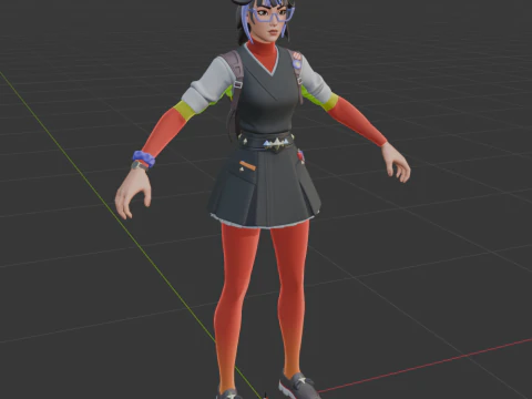 एजेंट ब्लैंक - फ़ोर्टनाइट 3D मॉडल