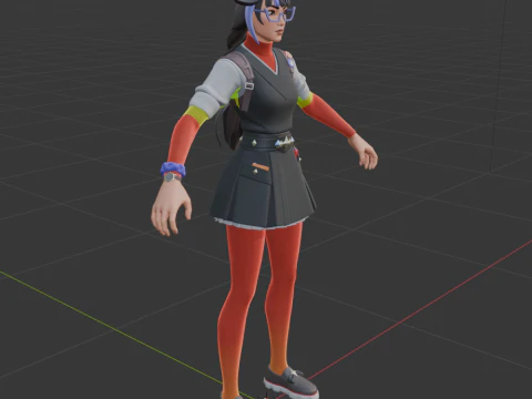 एजेंट ब्लैंक - फ़ोर्टनाइट 3D मॉडल