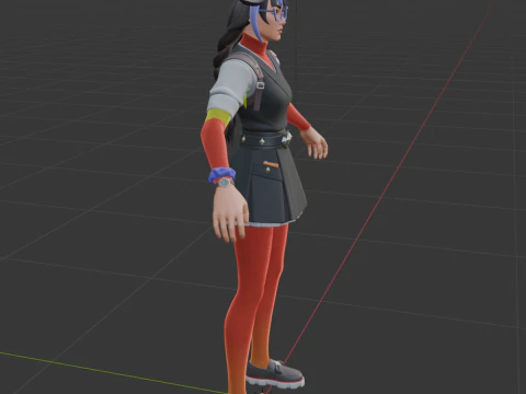 एजेंट ब्लैंक - फ़ोर्टनाइट 3D मॉडल