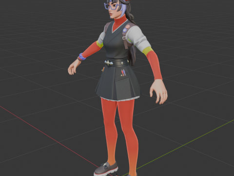 Agent Blanc - Fortnite 3D Model