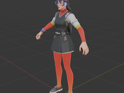 एजेंट ब्लैंक - फ़ोर्टनाइट 3D मॉडल