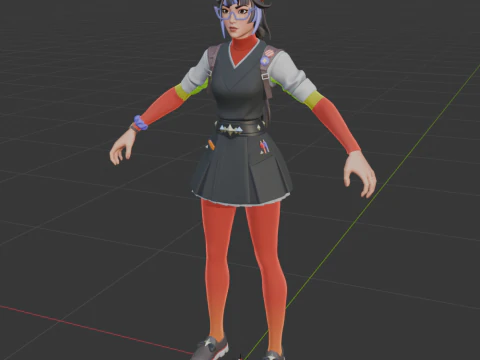 एजेंट ब्लैंक - फ़ोर्टनाइट 3D मॉडल