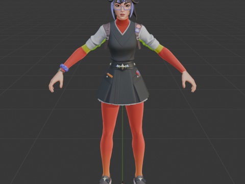 Agent Blanc - Fortnite 3D Model