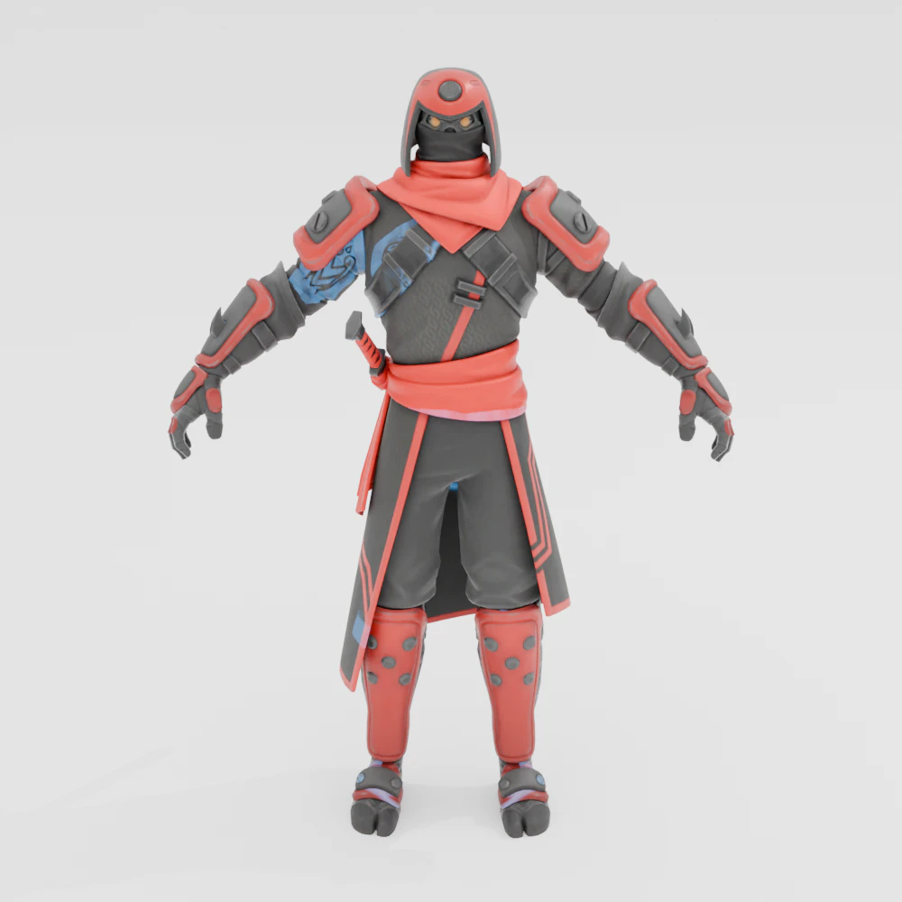 Ghoul - Fortnite 3D Model .c4d .max .obj .3ds .fbx .stl .blend 