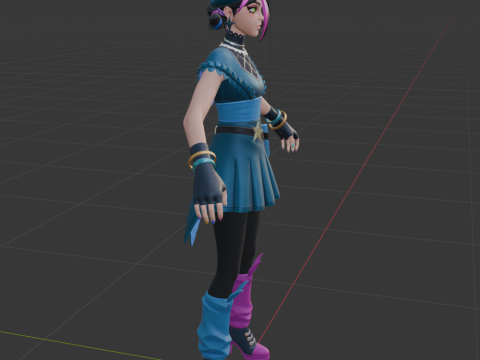 Huntress Helsie - Fortnite 3D Model