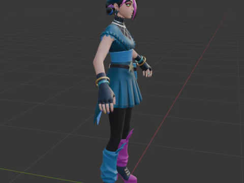 Huntress Helsie - Fortnite 3D Model
